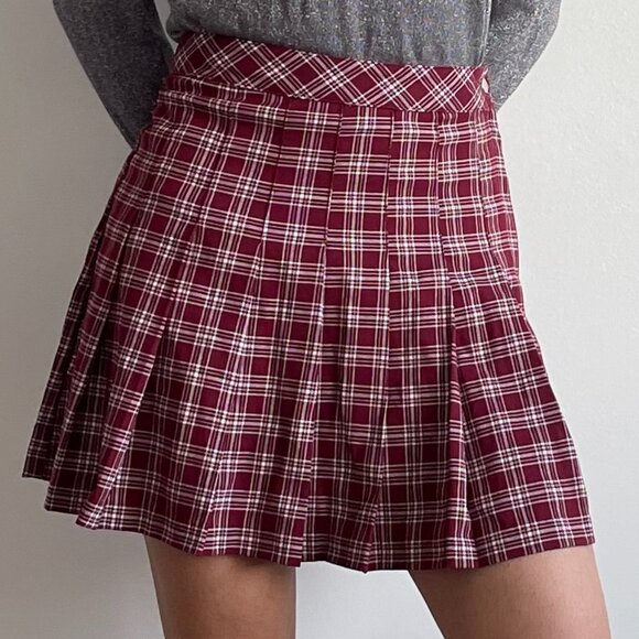 Divided By H&M - Plaid Pleated Mini Skirt - Picture 3 of 15